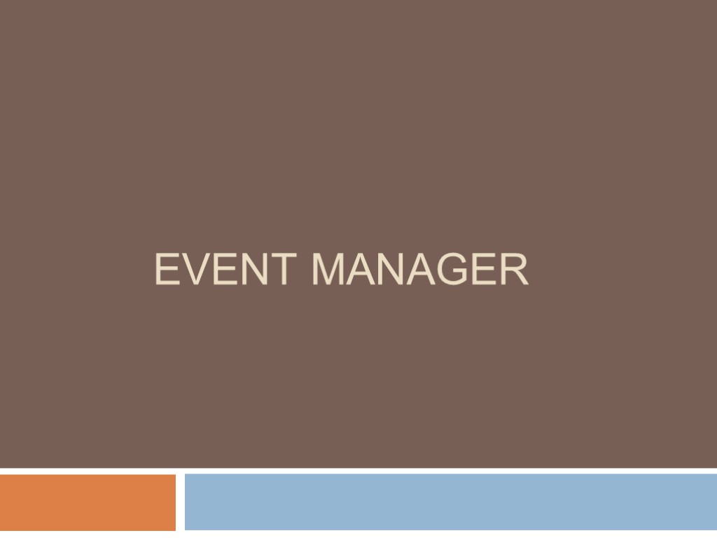 Event manager